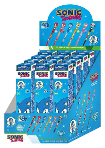 Sonic 3D Head Topper Spinning Pen Display (12) [2]