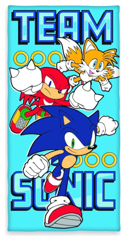 PRECOMENZI - Sonic Beach Towel Team Sonic 70 x 140 cm