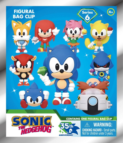 Sonic the Hedgehog 3D PVC Bag Clips Series 6 Display (24) [1]