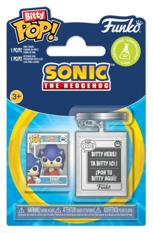 Sonic the Hedgehog Bitty POP! & Accessory Vinyl Figure 2-Pack Sonic w/KCHN 2 cm [2]