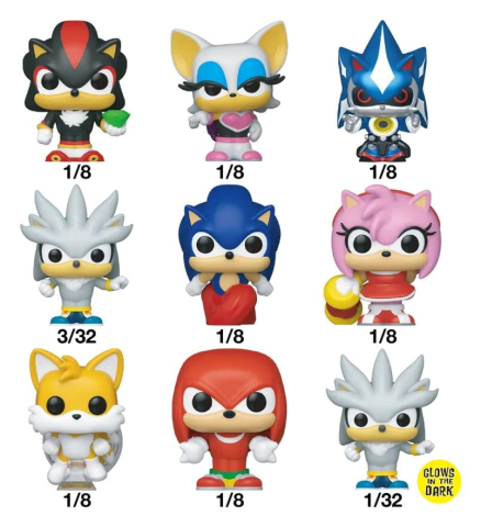 PRECOMENZI - Sonic the Hedgehog Bitty POP! Vinyl Figures 2 cm Display (32)