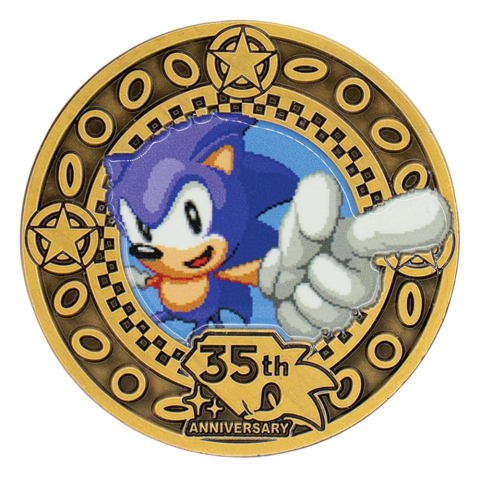Sonic the Hedgehog Collectable Coin 35th Anniversary Limited Edition [6]