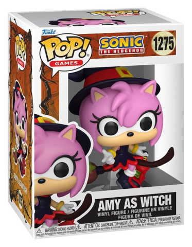 PRECOMENZI - Sonic the Hedgehog POP! Games Vinyl Figure Amy on Broom 9 cm