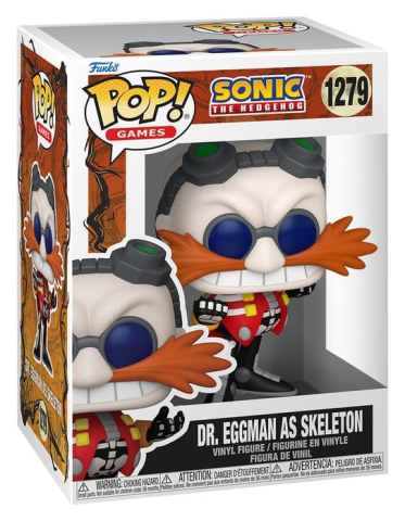 PRECOMENZI - Sonic the Hedgehog POP! Games Vinyl Figure Skeleton Robotnik 9 cm