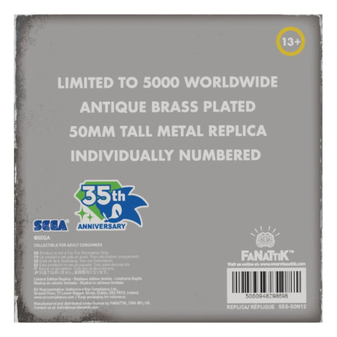 Sonic the Hedgehog Replica 35th Anniversary Metal Boot Limited Edition [4]