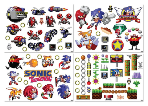 PRECOMENZI - Sonic - The Hedgehog Tech Sticker Pack