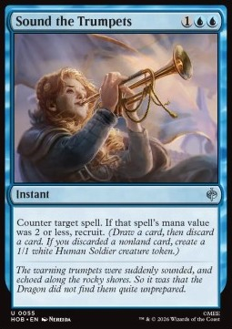 Magic: The Gathering Singles - Sound the Trumpets The Hobbit - Singles 55 FOILED