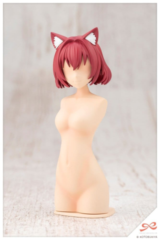 Jucarii - Sousai Shojo Teien Model Kit Accessory Set Arranged Wigs Animal Ears Bob Cat 9 cm