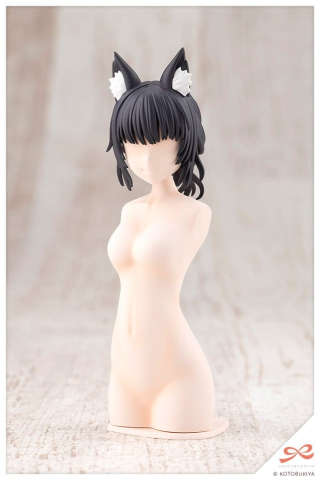 Jucarii - Sousai Shojo Teien Model Kit Accessory Set Arranged Wigs Animal Ears Messy Bun Fox 9 cm