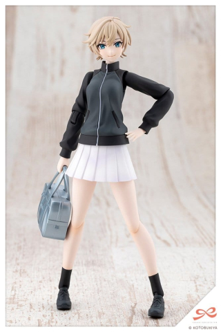 PRECOMENZI - Sousai Shojo Teien Plastic Model Kit 1/10 Rui Saotome Touhou High School Tracksuit Dreaming Style Midnight Onyx 16 cm