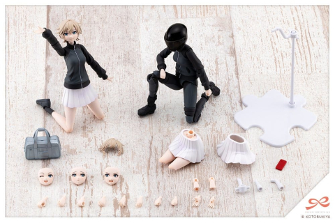 Sousai Shojo Teien Plastic Model Kit 1/10 Rui Saotome Touhou High School Tracksuit Dreaming Style Midnight Onyx 16 cm [5]
