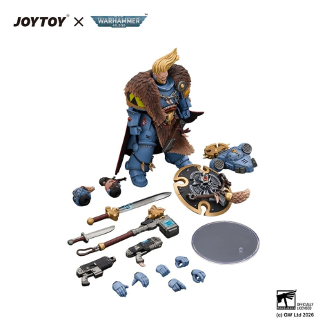 Space Marine Action Figure Space Wolves Wolf Guard Battle Leader 12 cm [3]