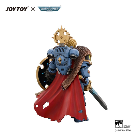 PRECOMENZI - Space Marine Action Figure Space Wolves Wolf Guard Battle Leader 12 cm