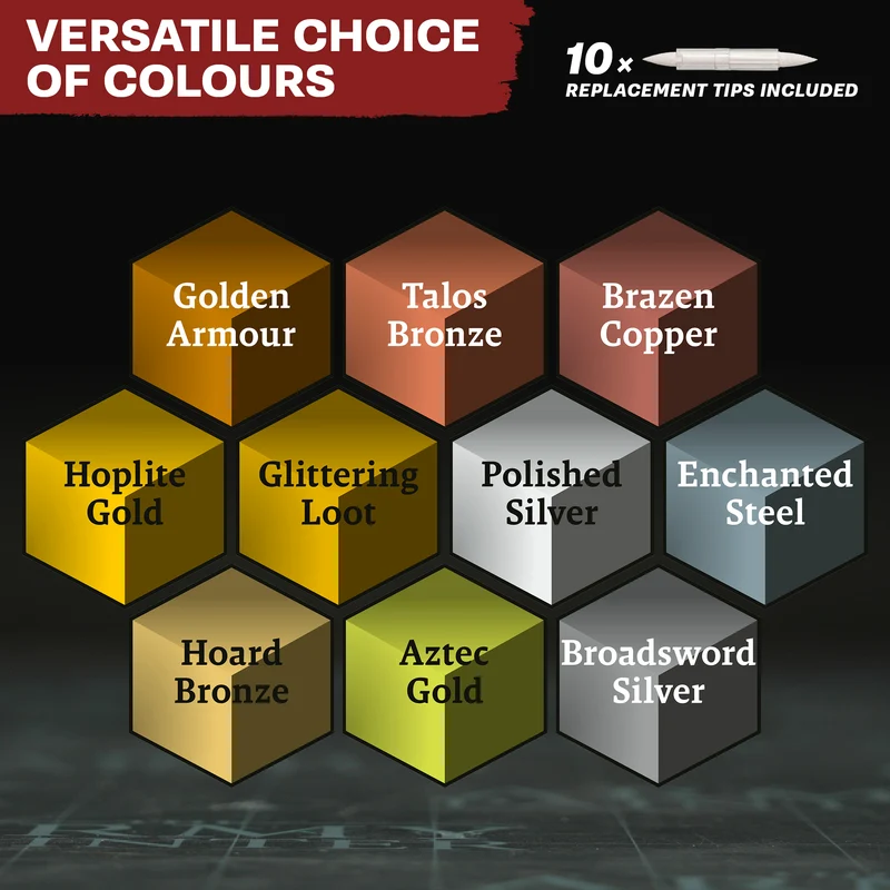 Speedpaint Marker Metallics Set - 10 Markere Metalice [2]
