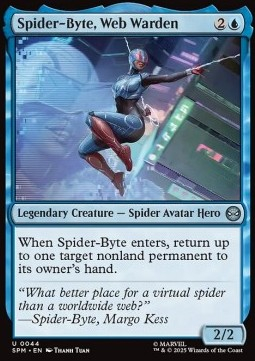 Magic: The Gathering Singles - Spider-Byte, Web Warden 44 FOILED Marvel's Spider-Man - Singles