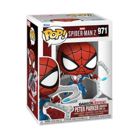 PRECOMENZI - Spider-Man 2 POP! Games Vinyl Figure Peter Parker Suit 9 cm