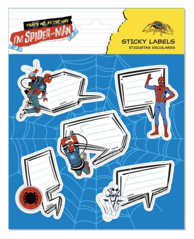 PRECOMENZI - Spider-Man Premium Self-Adhesive Labels