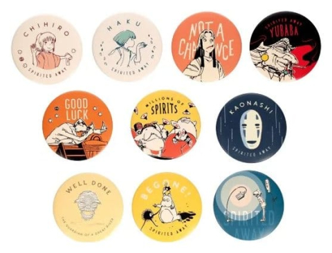 PRECOMENZI - Spirited Away Pins Chihiro Anniversary 6 cm Blind Box Assortment (10)