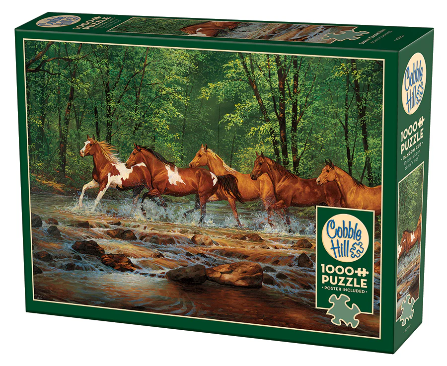 Puzzle 1000 piese - Spring Creek Run – Puzzle 1000 piese