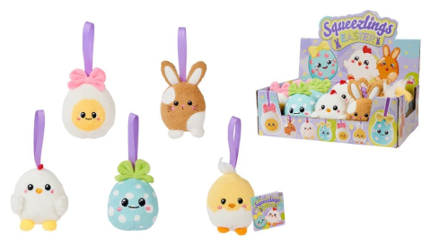 Jucarii - Squeezlings Plush Figure 5-Pack Display (20)