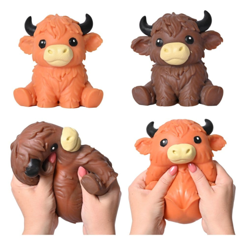 PRECOMENZI - Squishy Stretch figure Highland Bull 14 cm Display (6)