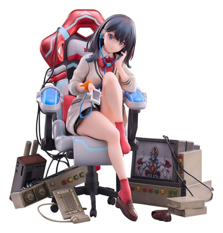 PRECOMENZI - SSSS. Gridman Universe BiCute Bunnies PVC Statue Rikka Takarada Gaming Chair Ver. 19 cm