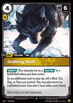 Singles Trading Card Games - Stalking Wolf Unleashed - Singles 166 FOILED