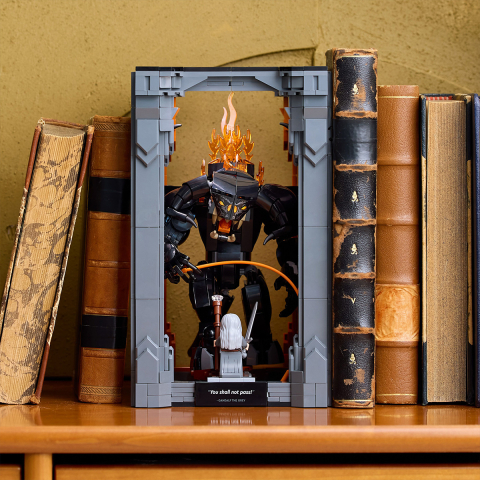 LEGO Icons Stapanul Inelelor Diorama pentru biblioteca cu un Balrog 10367 [5]