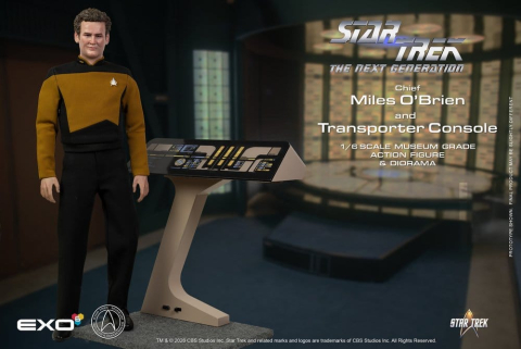 Star Trek: The Next Generation Action Figure 1/6 Chief Miles O'Brien with Transporter Console 30 cm [6]