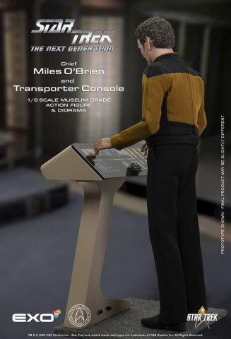 Star Trek: The Next Generation Action Figure 1/6 Chief Miles O'Brien with Transporter Console 30 cm [4]