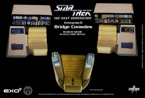 Star Trek: The Next Generation Replica 1/6 Enterprise-D Bridge Consoles Set [1]