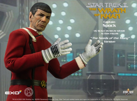 PRECOMENZI - Star Trek: The Wrath of Khan Action Figure 1/6 Captain Spock Needs of the Many Version 30 cm