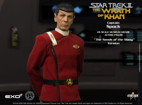 Star Trek: The Wrath of Khan Action Figure 1/6 Captain Spock Needs of the Many Version 30 cm [6]