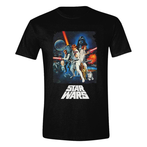 PRECOMENZI - Star Wars A New Hope T-Shirt Retro Poster Size L
