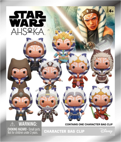 Fashion & Accessories - Star Wars Ahsoka 3D PVC Bag Clips Series 1 Blind Bag Display (24)