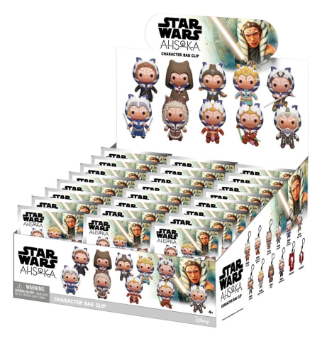 Star Wars Ahsoka 3D PVC Bag Clips Series 1 Blind Bag Display (24) [2]