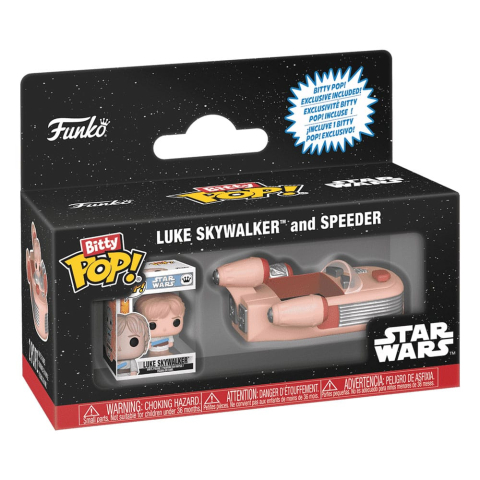Collectibles - Star Wars Bitty POP! Rides Vinyl Figure Luke Skywalker and Speeder