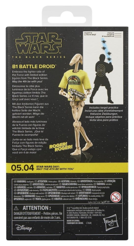 Jucarii - Star Wars Black Series Action Figure B1 Battle Droid May the 4th Be With You 15 cm