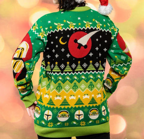 Fashion & Accessories - Star Wars Christmas Sweater Baby Yoda Size XXXL