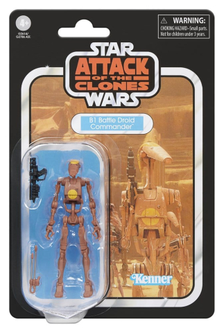 PRECOMENZI - Star Wars Episode II Vintage Collection Action Figure B1 Battle Droid Commander 10 cm