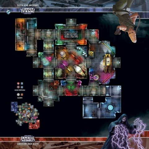Carpete - Star Wars Imperial Assault: Skirmish Map - Coruscant Back Alleys