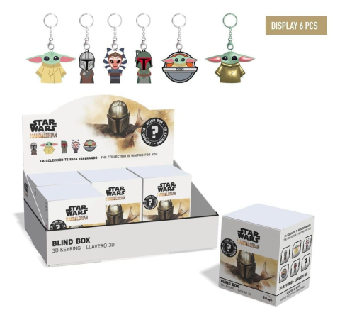 PRECOMENZI - Star Wars Keychain The Mandalorian Blind Box Display (6)