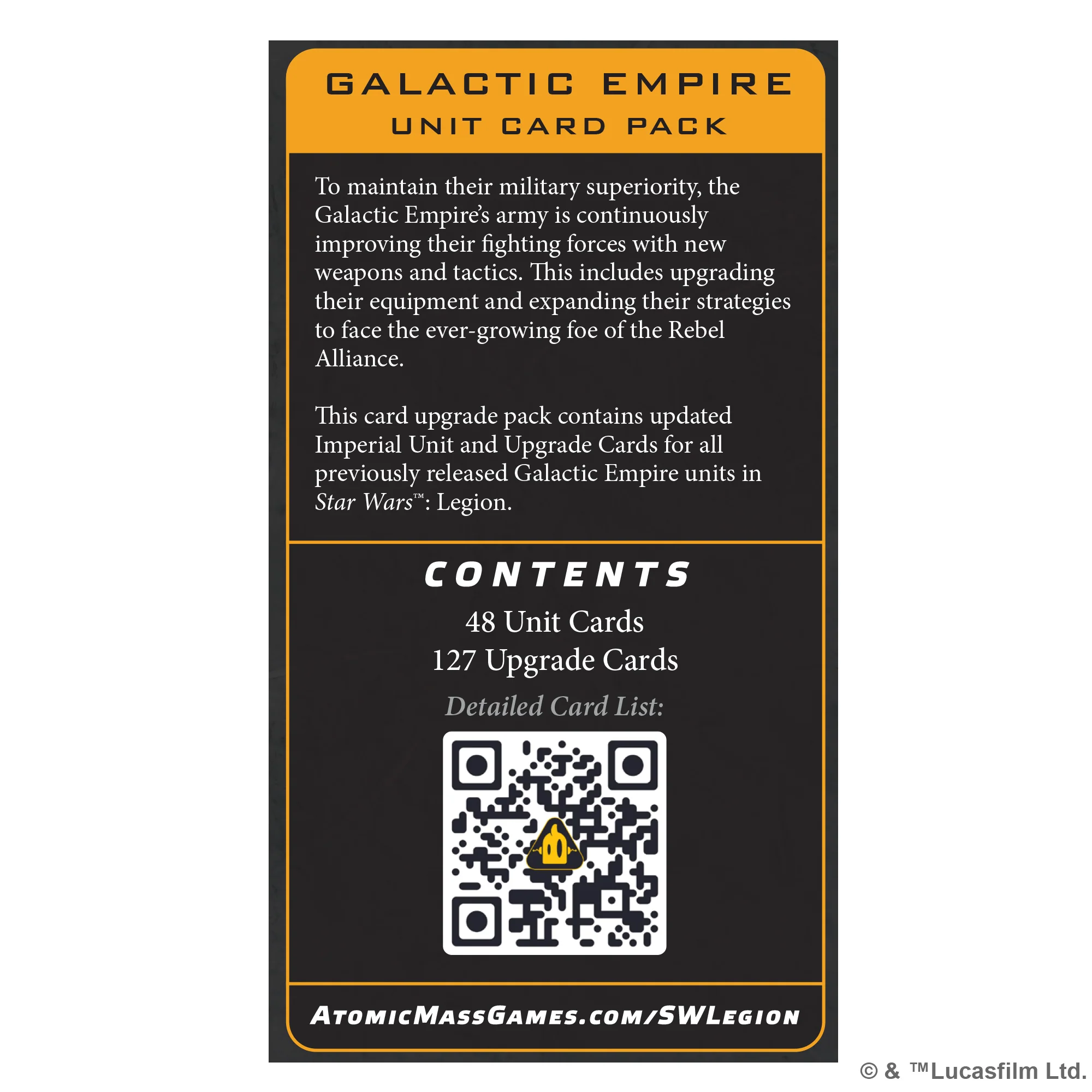 Star Wars Legion Galactic Empire Card Pack [1]