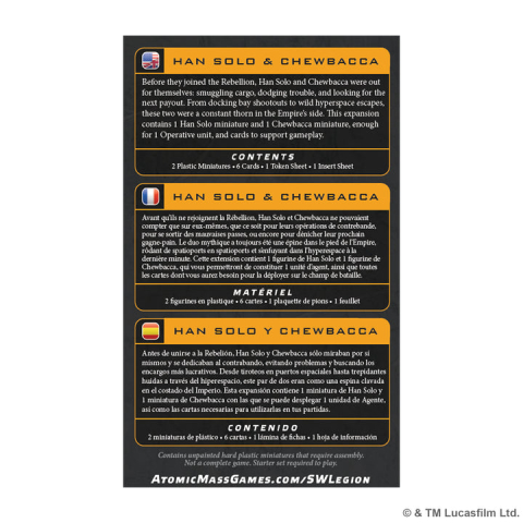 Star Wars Legion: Han Solo & Chewbacca Scoundrel [1]