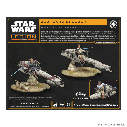 Star Wars Legion: Jedi General on BARC Speeder [1]