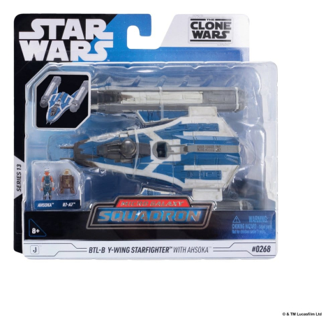 Star Wars Medium Vehicle & Figure set BTL-B Y-wing & Ahsoka & R7-A7 [7]