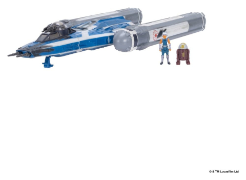 Star Wars Medium Vehicle & Figure set BTL-B Y-wing & Ahsoka & R7-A7 [2]
