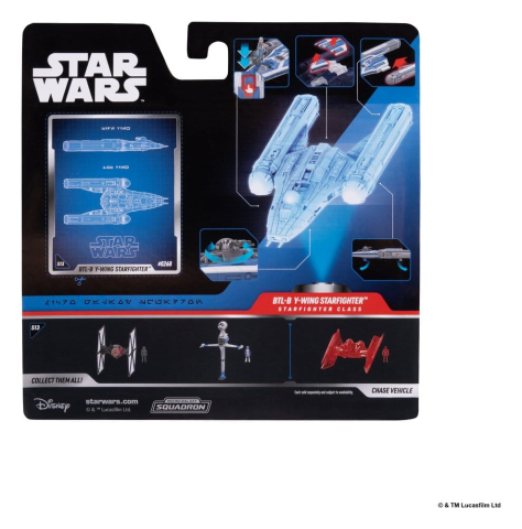 Star Wars Medium Vehicle & Figure set BTL-B Y-wing & Ahsoka & R7-A7 [6]