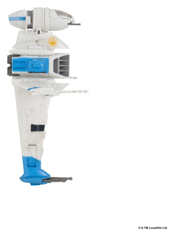 Star Wars Medium Vehicle & Figure set New Republic B-wing & B-Wing Pilot [8]