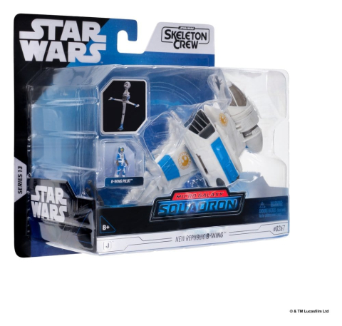 Star Wars Medium Vehicle & Figure set New Republic B-wing & B-Wing Pilot [4]